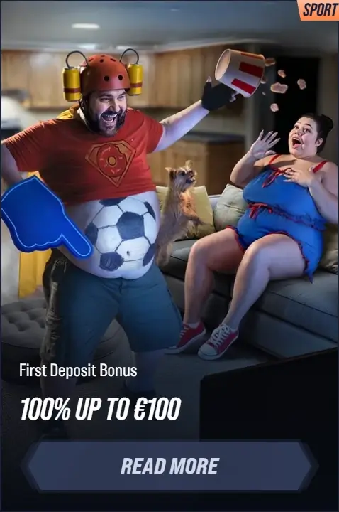 First Deposit Bonus, 100% up to €100