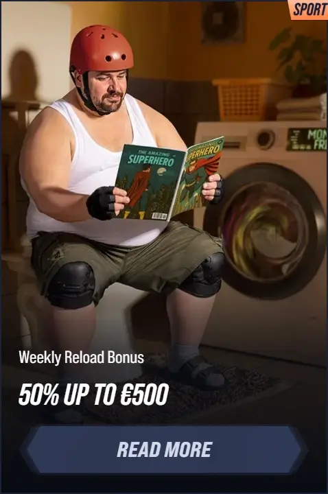 Weekly Reload Bonus, 50% up to €500