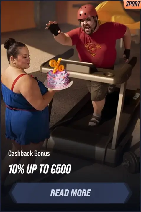 Cashback Bonus 10% up to €500